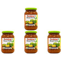Pack of 4 - Bedekar Mixed Pickle Mild - 400 Gm (14 Oz) [50% Off]