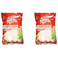 Pack of 2 - Double Horse White Aval - 500 Gm (1.1 Lb)