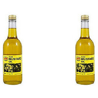 Pack of 2 - Ktc Mustard Oil - 500 Ml (16.9 Fl Oz)