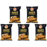 Pack of 5 - Lay's Maxx Sizzling Barbeque Flavour Chips - 56 Gm (1.97 Oz)