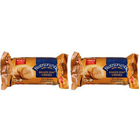 Pack of 2 - Parle Nutricrunch Ginger Snap Cookies - 100 Gm (3.5 Oz)