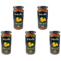 Pack of 5 - Brahmins Lime Pickle - 400 Gm (14.1 Oz)