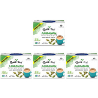 Pack of 4 - Quik Tea Cardamom Instant Chai Latte Unsweetened - 160 Gm (5.64 Oz)