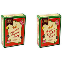 Pack of 2 - Mysore Sandal Soap - 75 Gm (2.6 Oz)