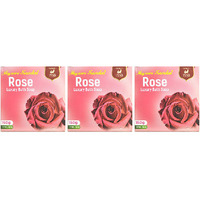 Pack of 3 - Mysore Sandal Rose Bath Soap - 150 Gm (5.29 Oz)