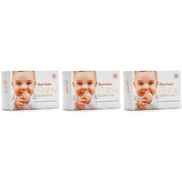 Pack of 3 - Mysore Sandal Baby Soap Bar - 75 Gm (2.6 Oz) [50% Off]