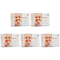 Pack of 5 - Mysore Sandal Baby Soap Bar - 75 Gm (2.6 Oz) [50% Off]
