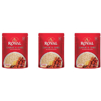 Pack of 3 - Royal Garlic & Ghee Seasoned Basmati Rice - 240 Gm (8.5 Oz)