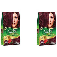 Pack of 2 - Vatika Henna Hair Color Dark Brown - 60 Gm (2.1 Oz)