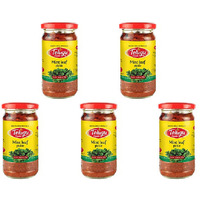 Pack of 5 - Telugu Mint Leaf Pickle With Garlic - 300 Gm (10.58 Oz)