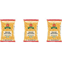 Pack of 3 - Laxmi Yellow Split Peas - 4 Lb (1.81 Kg)