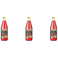 Pack of 3 - Hamdard Rooh Afza Rose Sharbat - 750 Ml (26.44 Oz)