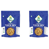 Pack of 2 - 24 Mantra Organic Thick Sev - 150 Gm (5.30 Oz)