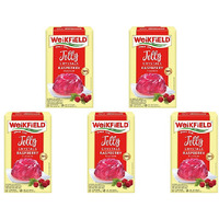 Pack of 5 - Weikfield Jelly Crystals Raspberry - 90 Gm (3.14 Oz)