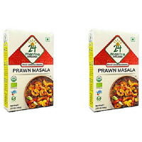 Pack of 2 - 24 Mantra Organic Prawn Masala - 100 Gm (3.53 Oz)
