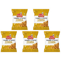 Pack of 5 - Jabsons Turmeric N Pepper Chana Roasted Chickpeas - 140 Gm (4.94 Oz)