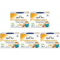 Pack of 5 - Quik Tea Turmeric Ginger Chai Latte - 240 Gm (8.5 Oz)