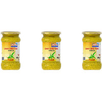 Pack of 3 - Ashoka Green Chilli Pickle In Olive Oil - 300 Gm (10 Oz)