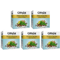 Pack of 5 - Girnar Green Tea Desi Kahwa 10 Teabags - 25 Gm (0.88 Oz)