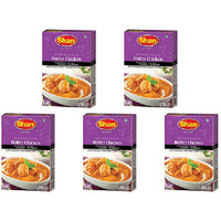 Pack of 5 - Shan Butter Chicken Recipe Seasoning Mix - 50 Gm (1.76 Oz)