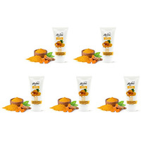 Pack of 5 - Reshma Turmeric Deep Cleansing And Smoothing Face Wash -150 Ml (5.07 Fl Oz)