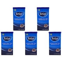 Pack of 5 - Tetley Premium Loose Leaf Black Tea - 450 Gm (15.87 Oz)