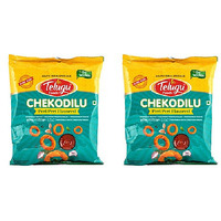Pack of 2 - Telugu Foods Chekodilu Peri Peri Flavoured - 170 Gm (6 Oz)