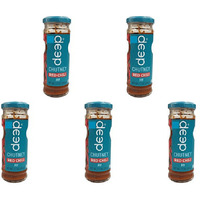 Pack of 5 - Deep Red Chili Chutney - 220 Gm (7.7 Oz)