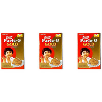 Pack of 3 - Parle G Gold Cookies 16 Packs - 1.6 Kg (3.5 Lb)