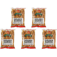 Pack of 5 - Laxmi Golden Raisins - 14 Oz (400 Gm)