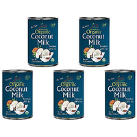 Pack of 5 - Jiva Organics Organic Coconut Milk - 400 Ml (13.5 Fl Oz)