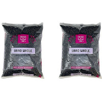 Pack of 2 - Deep Urad Whole - 4 Lb (1.8 Kg)