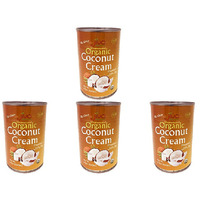 Pack of 4 - Jiva Organics Organic Coconut Cream - 400 Ml (13.5 Fl Oz)