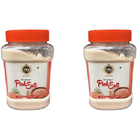 Pack of 2 - 5aab Himalayan Pink Salt Jar - 1 Kg (2.2 Lb)