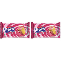 Pack of 2 - Britannia Treat Creme Wafers Strawberry - 150 Gm (5.29 Oz)