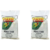 Pack of 2 - Bansi Poha Thin Medium - 2 Lb (907 Gm)