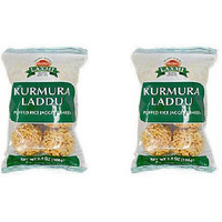 Pack of 2 - Laxmi Kurmura Laddu Puffed Rice Jaggery Balls - 100 Gm (3.5 Oz)