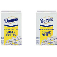 Pack of 2 - Domino Pure Cane Sugar 100 Packets - 12.3 Oz (350 Gm)