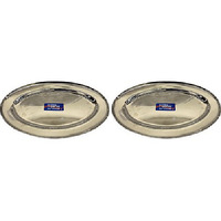 Pack of 2 - Super Shyne Oval Plate - 8.5 Inch X 14 Inch