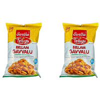 Pack of 2 - Swetha Telugu Bellam Jaggery Gavvalu - 170 Gm (6.0 Oz)