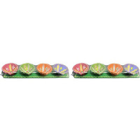 Pack of 2 - Rangoli Diya - 4 Pc