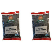 Pack of 2 - Laxmi Whole Black Pepper - 200 Gm (7 Oz)