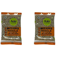 Pack of 2 - Aara White Pepper Whole - 100 Gm (3.5 Oz)