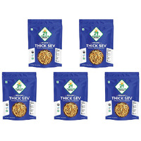 Pack of 5 - 24 Mantra Organic Thick Sev - 150 Gm (5.30 Oz)