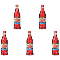 Pack of 5 - Kalvert's Rose Syrup - 700 Ml (23.5 Fl Oz)