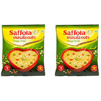 Pack of 2 - Saffola Masala Oats Veggie Twist - 38 Gm (1.3 Oz)