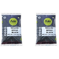 Pack of 2 - Aara Sesame Seeds Black - 100 Gm (3.5 Oz)
