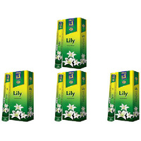 Pack of 4 - Cycle No 1 Lily Agarbatti Incense Sticks - 120 Pc