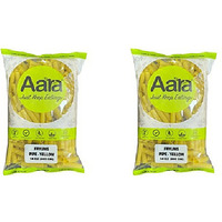 Pack of 2 - Aara Fryums Pipe Yellow - 400 Gm (14 Oz)