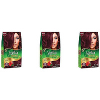 Pack of 3 - Vatika Henna Hair Color Dark Brown - 60 Gm (2.1 Oz)